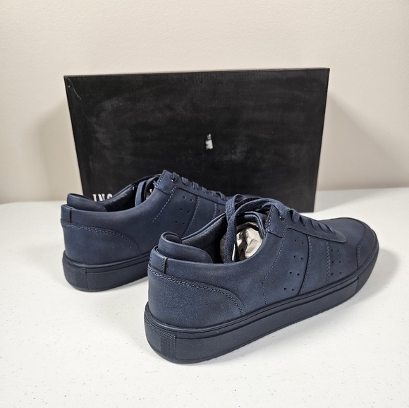 INC International Concepts Mens Zuri Low Top Sneaker Faux Suede Blue Size 9M NEW - Picture 14 of 16